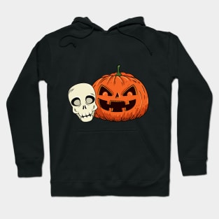 Halloween pumpkin with scull Hoodie